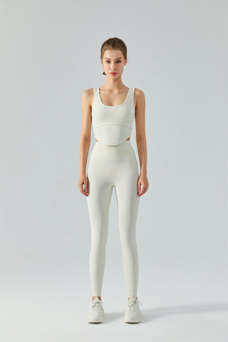 U Neck Backless Cut Out Yoga Tank Top