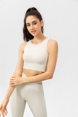 Crisscross Lace Up Workout Tank Top & Shorts Set