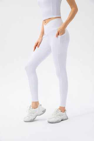 Cropped Tank Top & Crossover Leggings Set