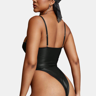 Leather Cami Bodysuit