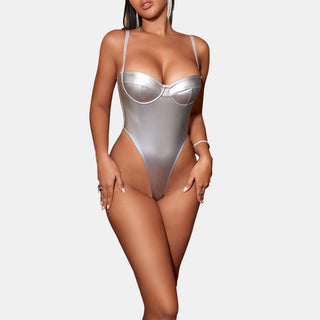 Leather Cami Bodysuit