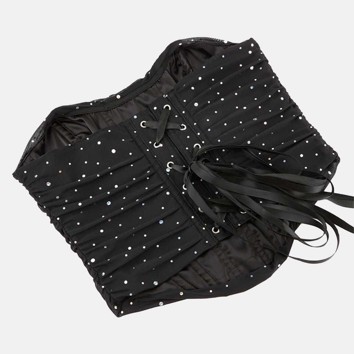 Sequin Mesh Overbust Corset