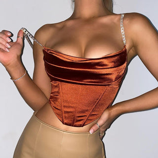 Satin Bustier Cami Top