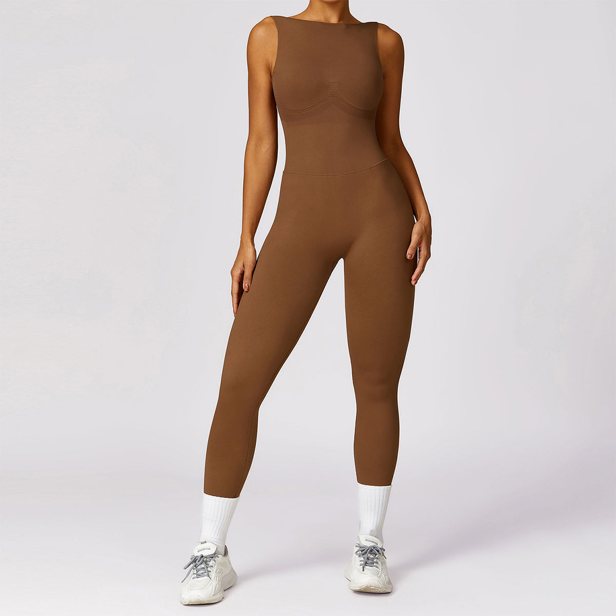 Seamless Backless Yoga Jumpsuit