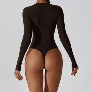 Long Sleeve Thong Bodysuit