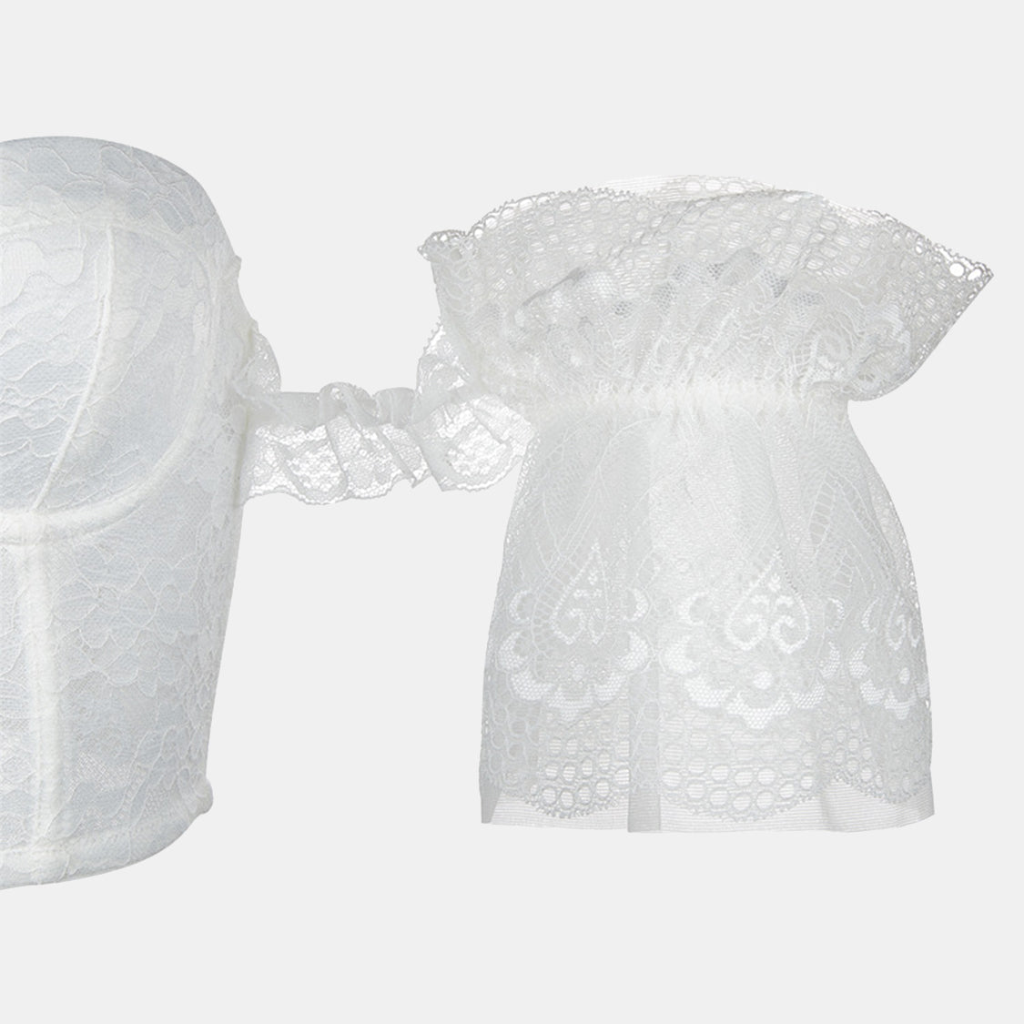 Lace Short Sleeve Corset - Bella