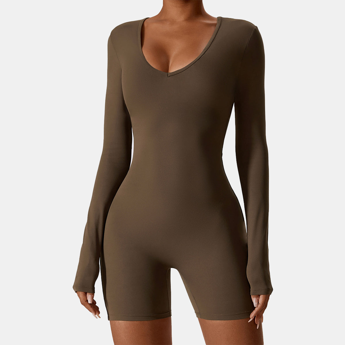 V Neck Yoga Romper