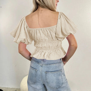 Off Shoulder Short Sleeve Top