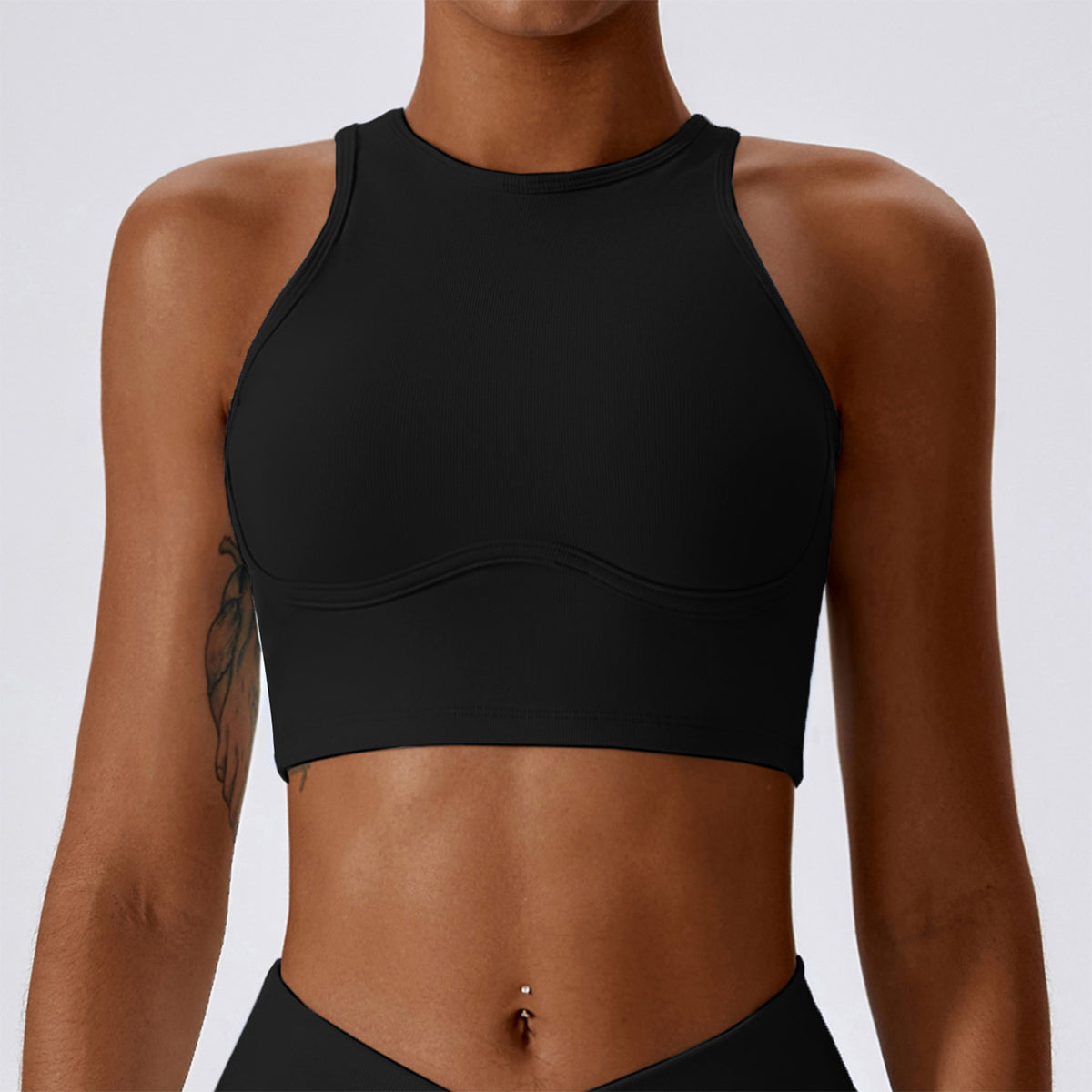 Racerback Cut Out Sports Bra