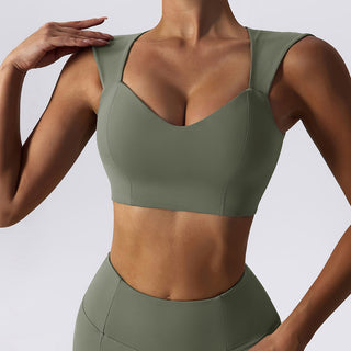 Cropped Workout Tank Top & Flare Leggings Set