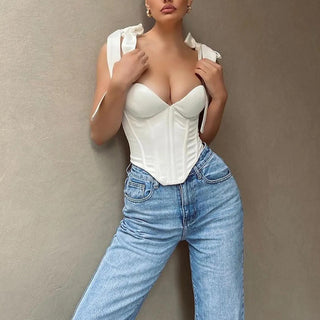 Bow-tie Boned Corset Top