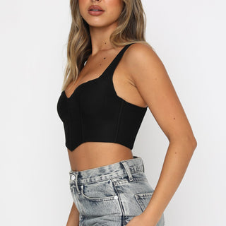 Mesh Corset Cami Top