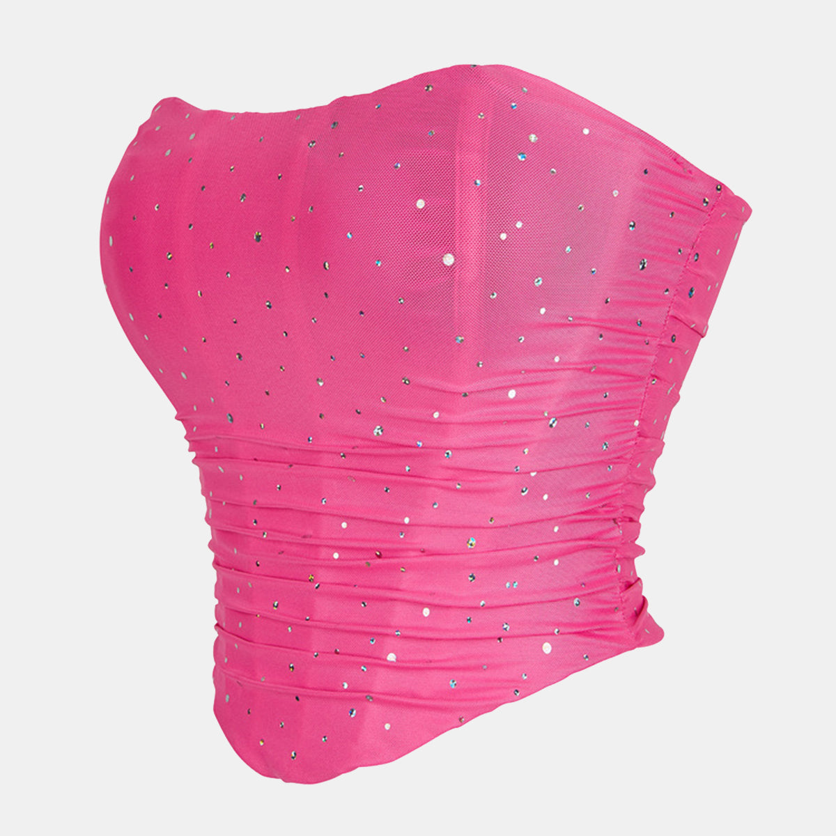 Sequin Mesh Overbust Corset