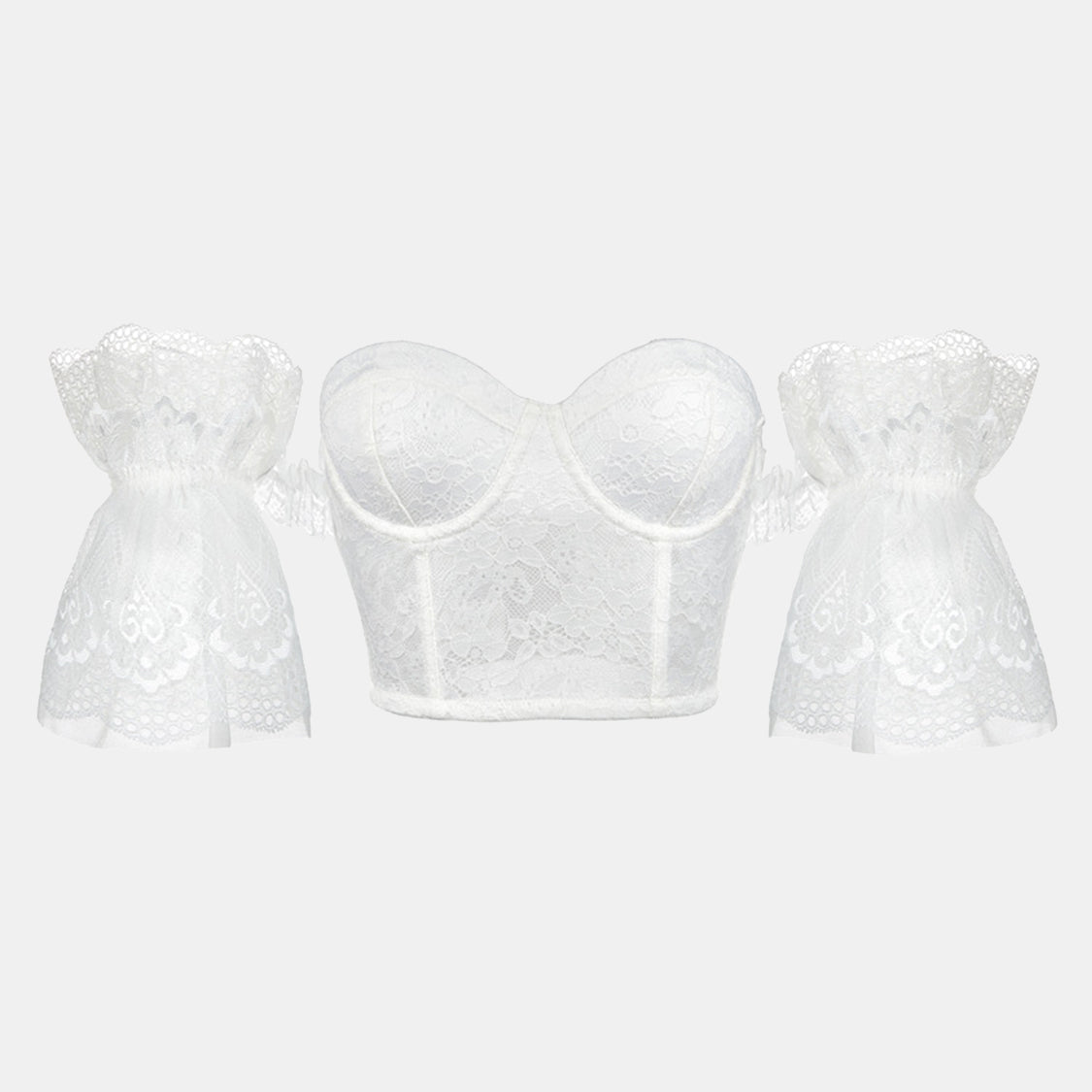 Lace Short Sleeve Corset - Bella