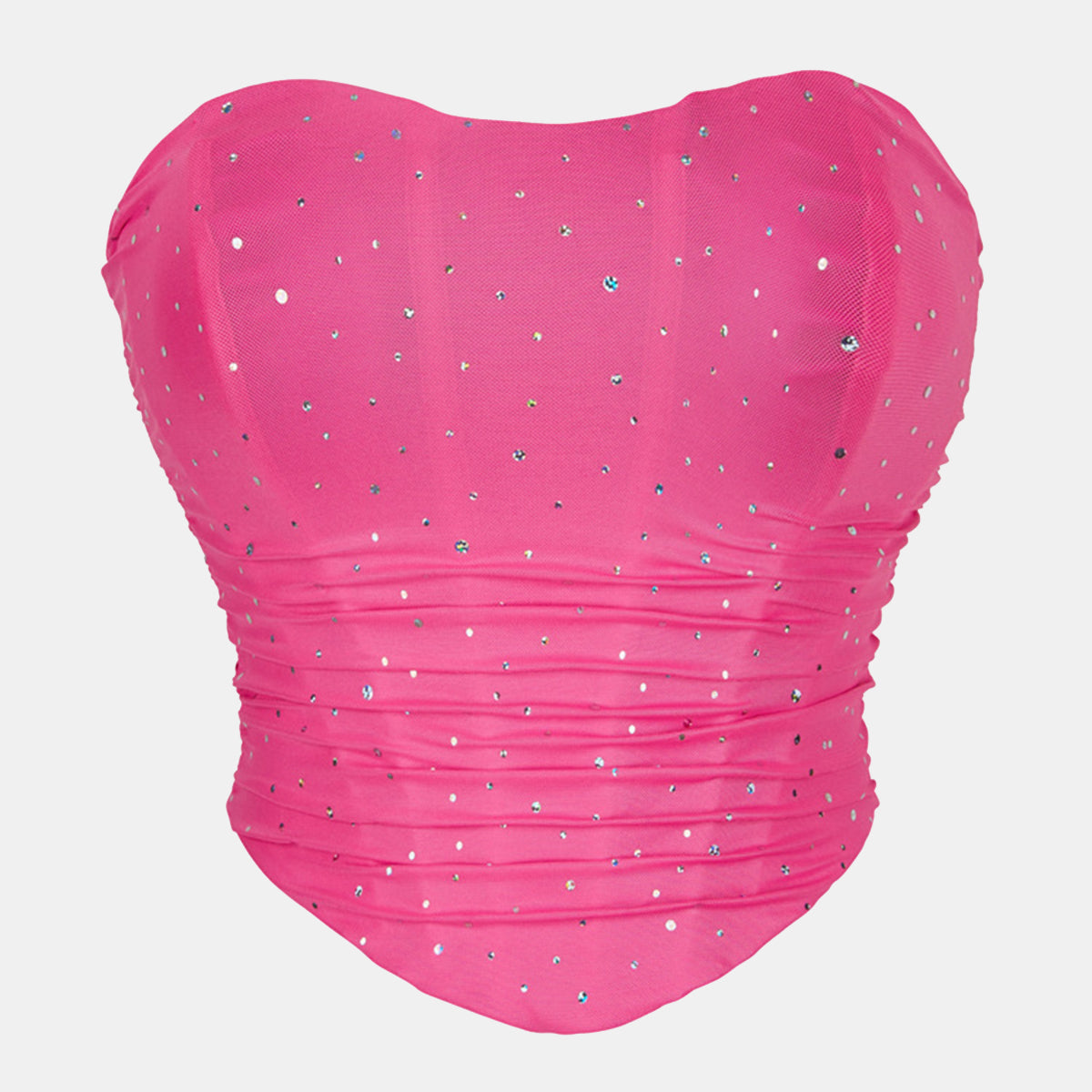 Sequin Mesh Overbust Corset
