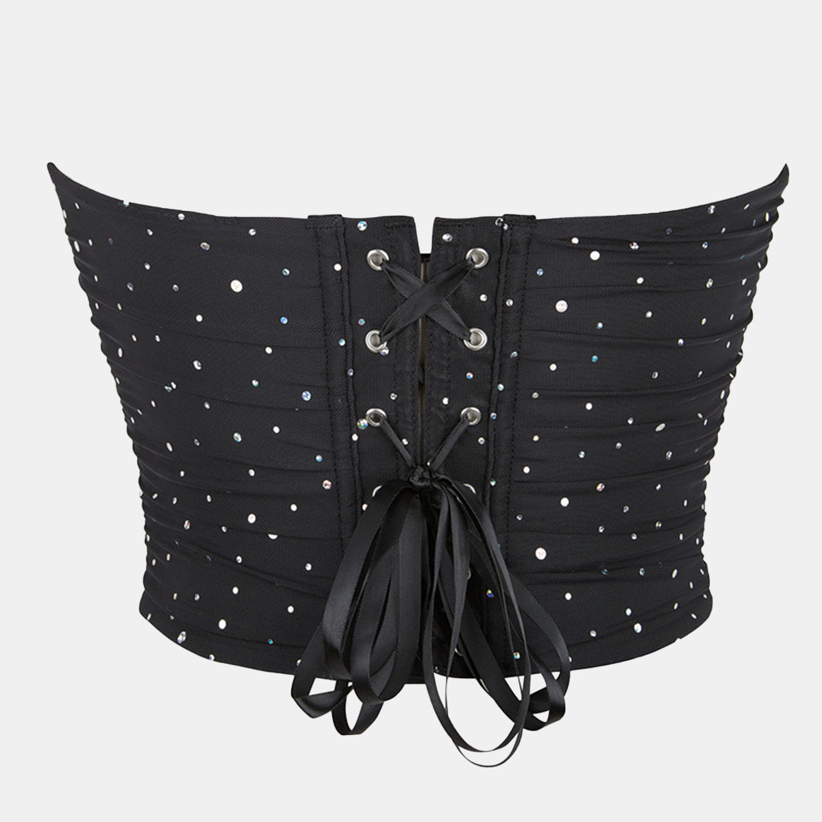 Sequin Mesh Overbust Corset