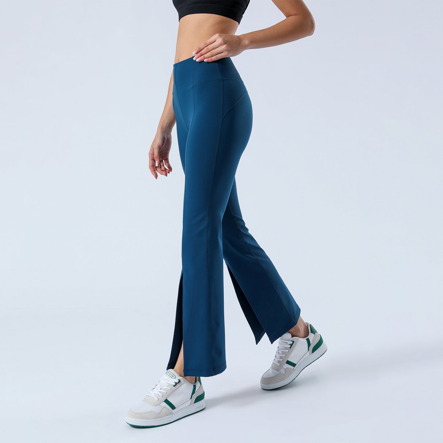 Split Hem Flare Yoga Leggings