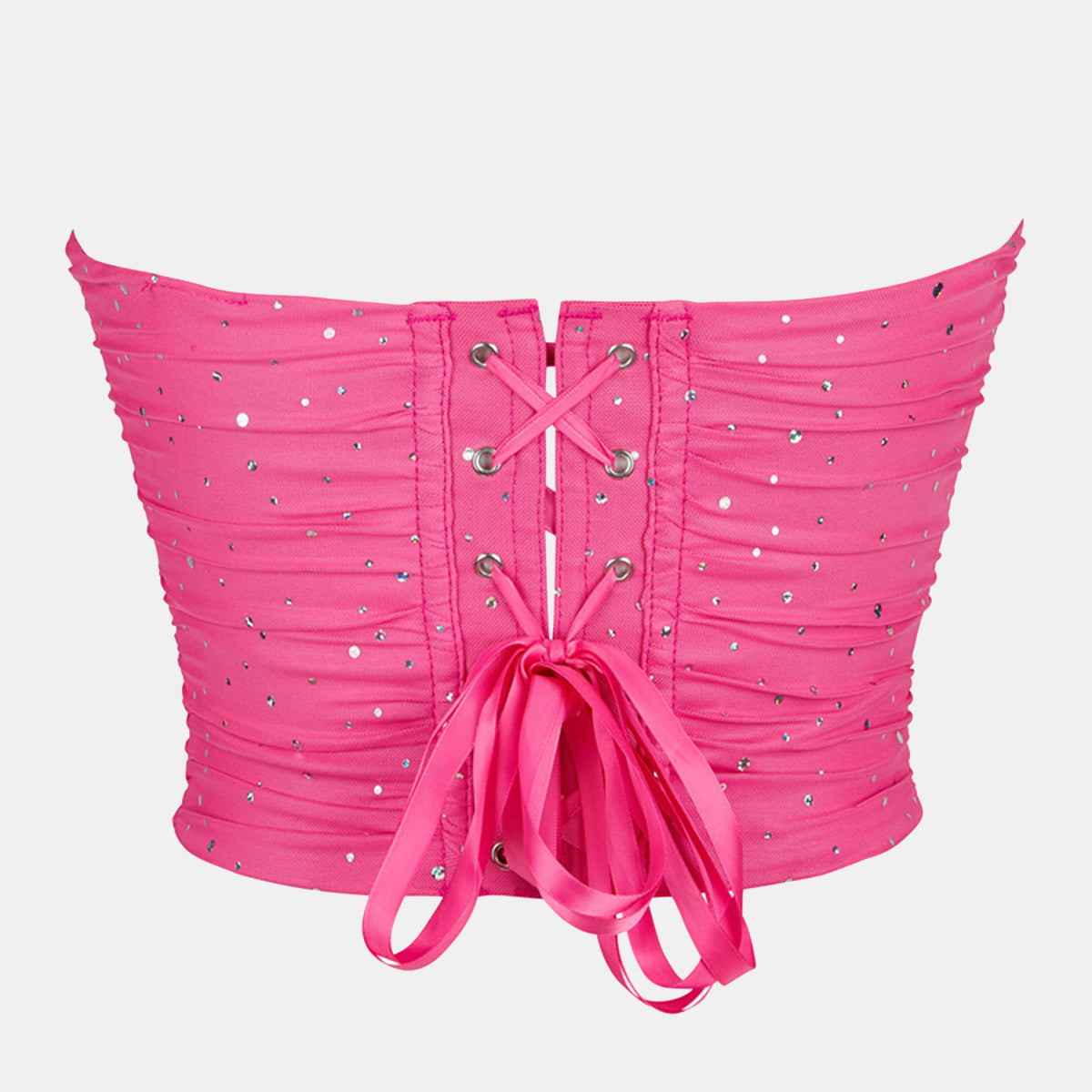Sequin Mesh Overbust Corset