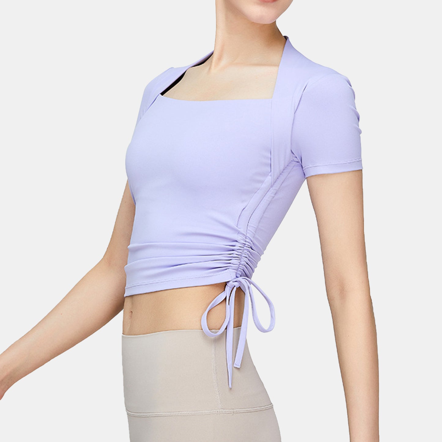 Drawstring Cropped Top - Antiope