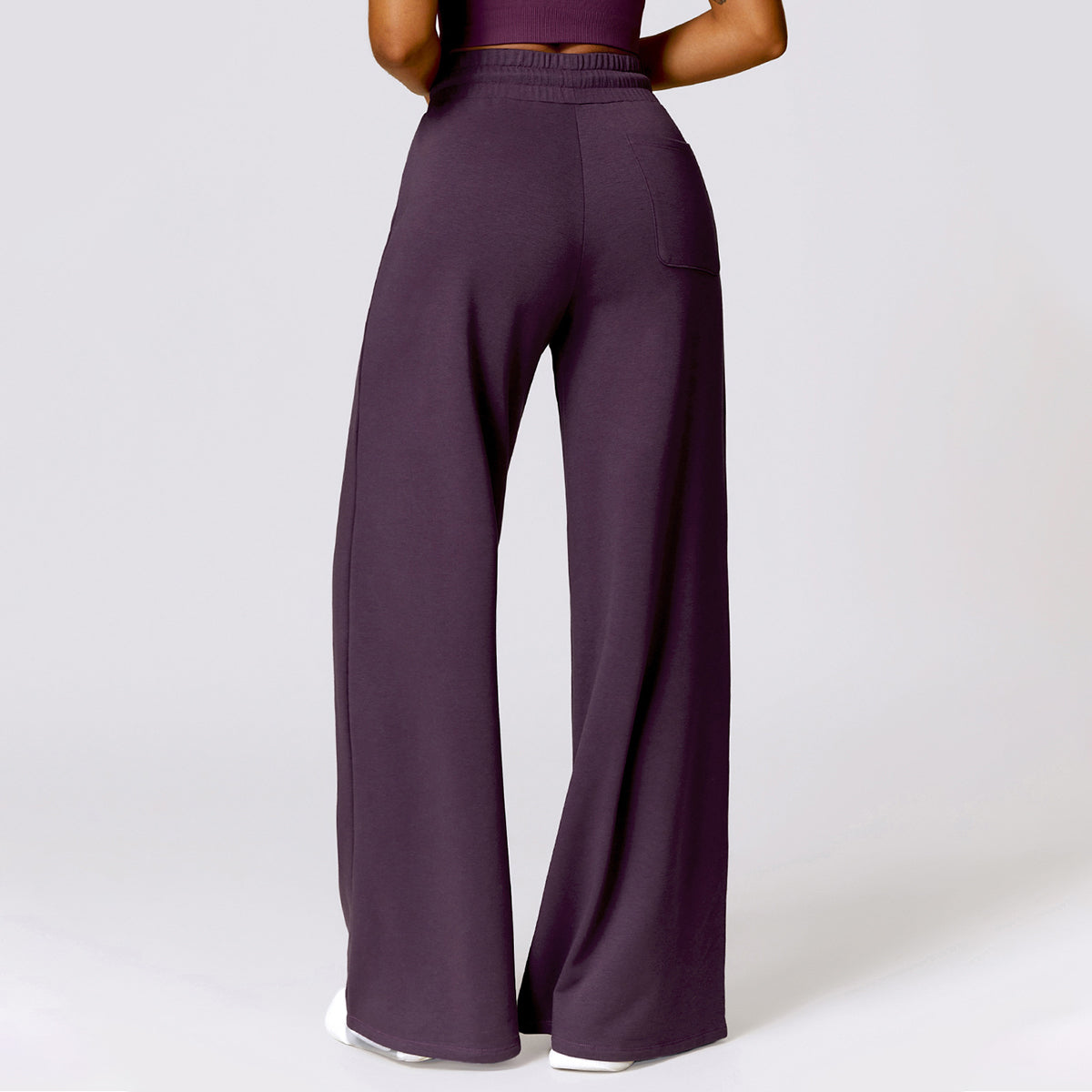 Drawstring Wide Leg Casual Joggers