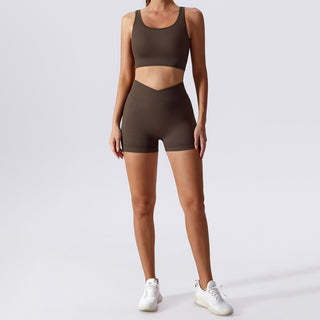 Seamless Lace-up Workout Tank Top