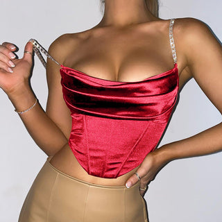 Satin Bustier Cami Top