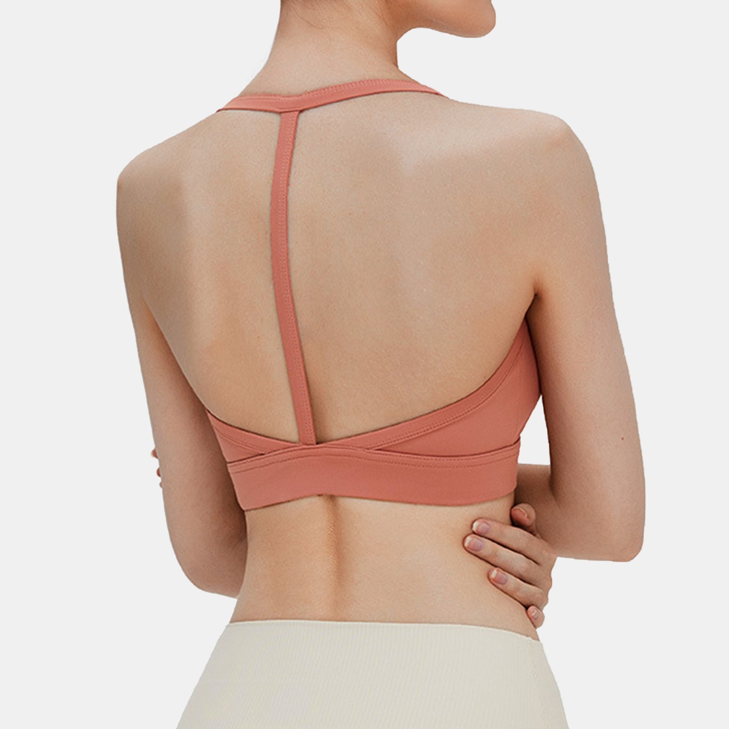 Halter Sports Bra - Terra