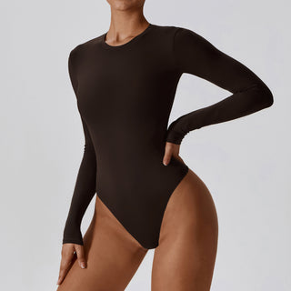 Long Sleeve Thong Bodysuit