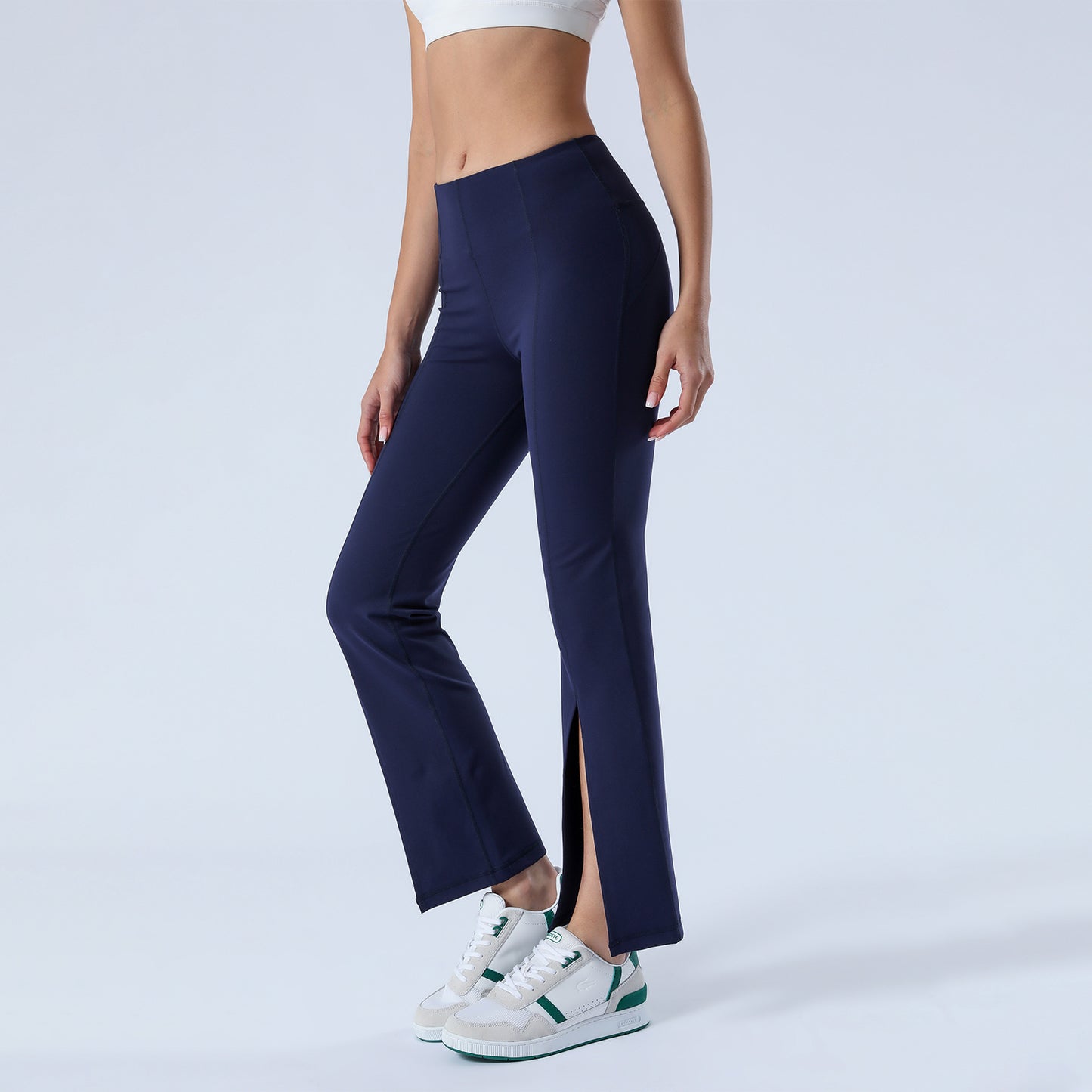 Split Hem Flare Yoga Leggings