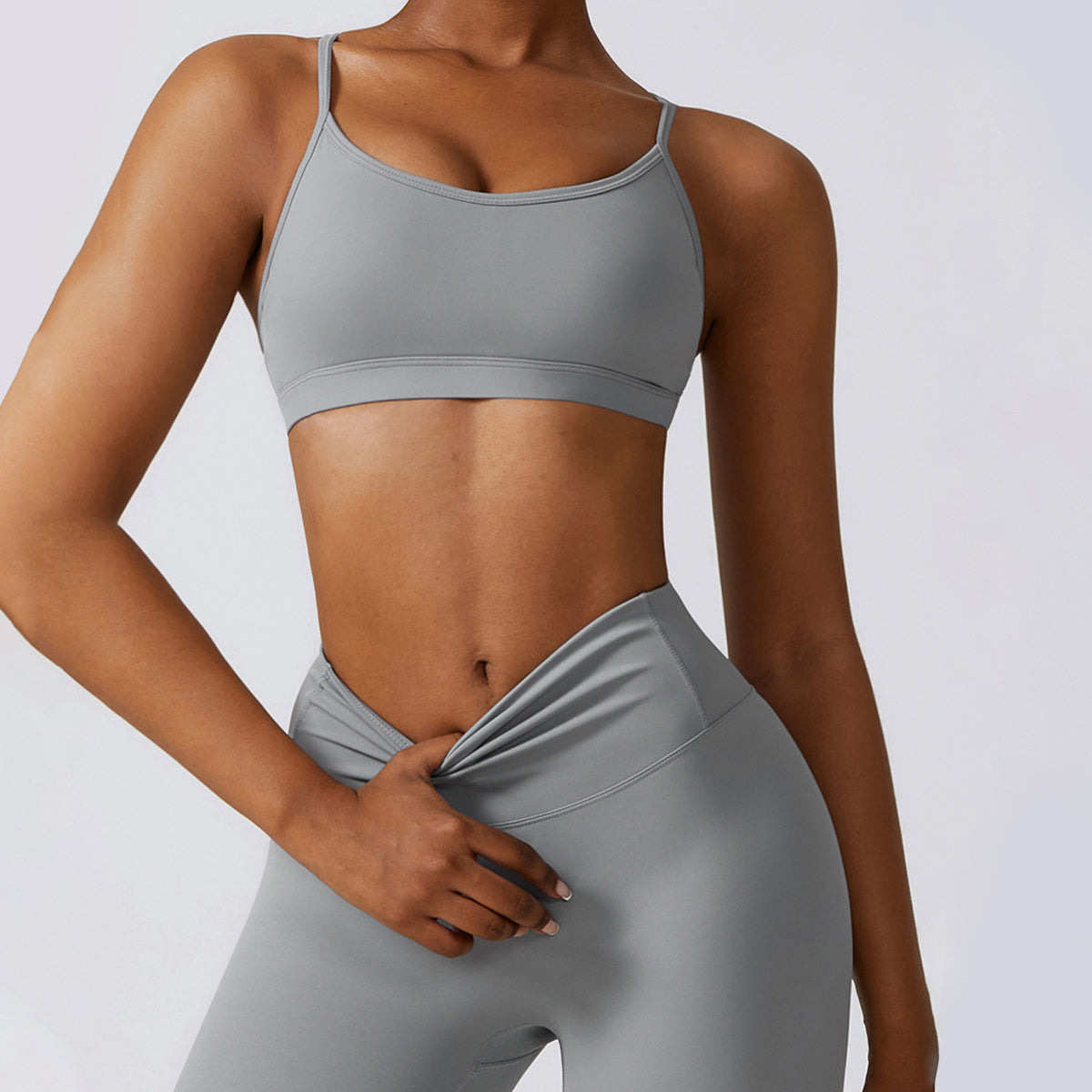 Backless Crisscross Sports Bra - Seven