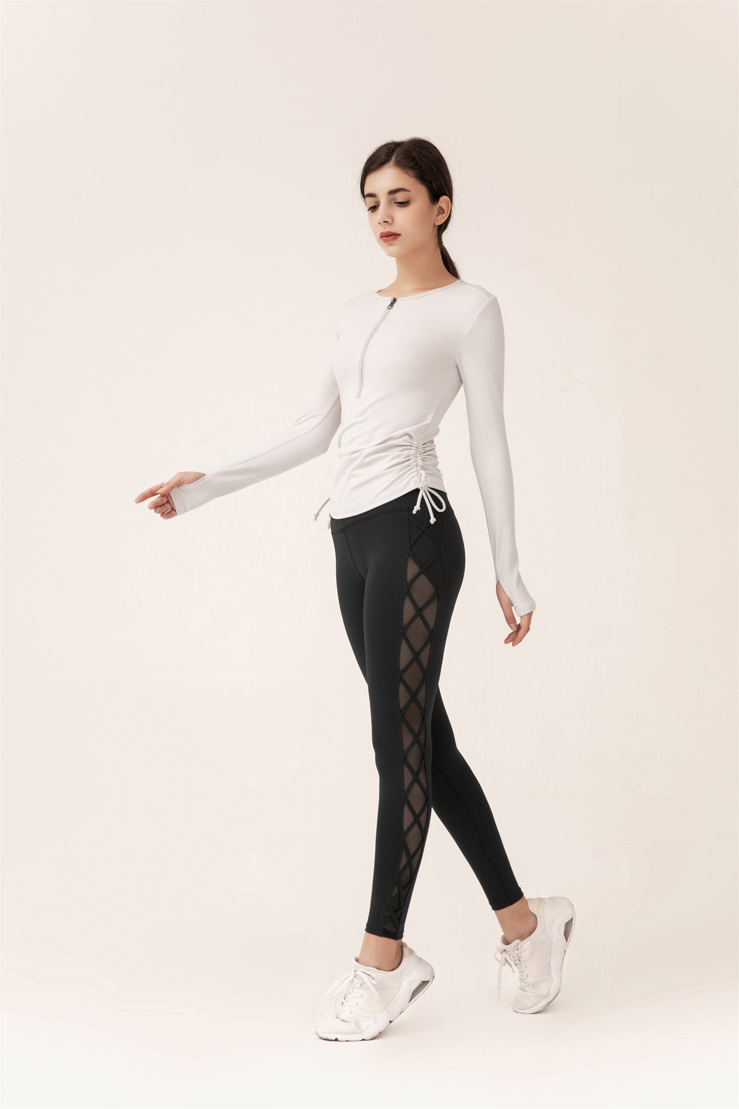 Drawstring Sports Top