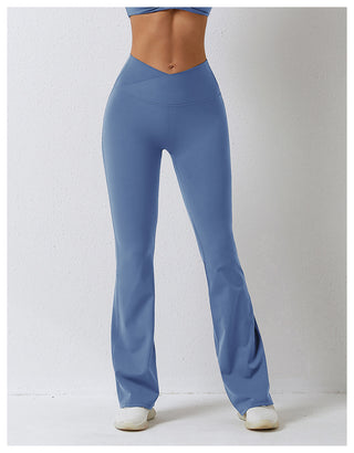 High-Waisted Crossover Yoga Pants