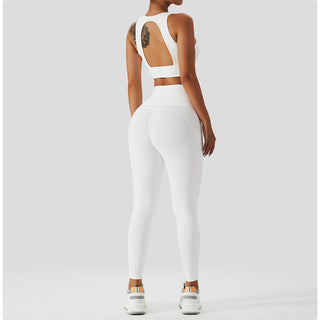Sweetheart Neck Sports Bra & Leggings Set