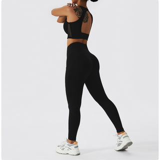 Sweetheart Neck Sports Bra & Leggings Set