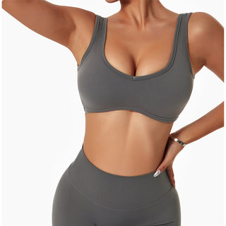 U Neck Backless Yoga Bra