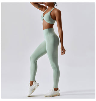 Twisted Sports Bra & Leggings Set
