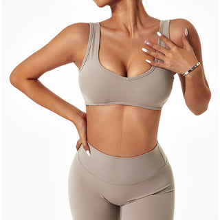 U Neck Backless Yoga Bra