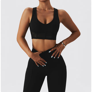 Sweetheart Neck Sports Bra & Leggings Set