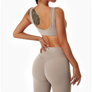 U Neck Backless Yoga Bra