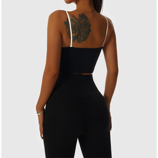 Contrast Trim Sports Bra