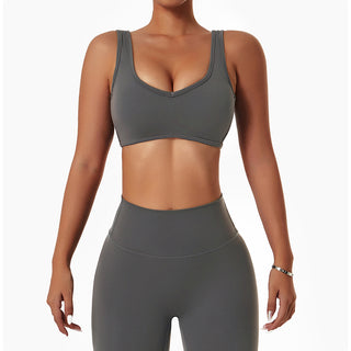 U Neck Backless Yoga Bra
