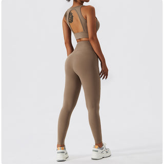 Sweetheart Neck Sports Bra & Leggings Set