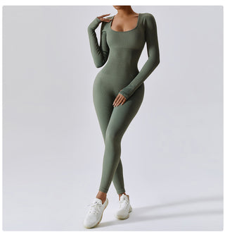 Seamless Long Sleeve Yoga Jumpsuit