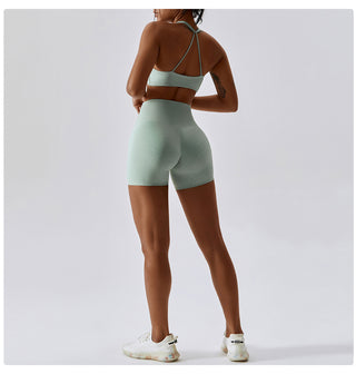 Twisted Sports Bra & Shorts Set