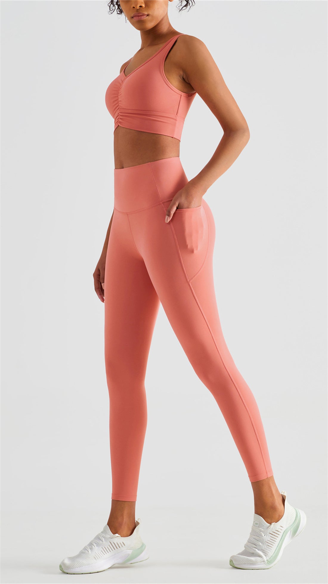 Ruched Sports Bra