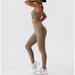 Sweetheart Neck Sports Bra & Leggings Set