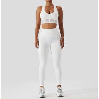 Sweetheart Neck Sports Bra & Leggings Set