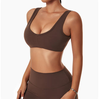 U Neck Backless Yoga Bra