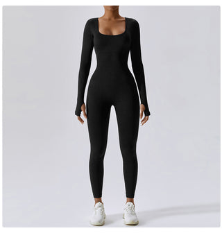 Seamless Long Sleeve Yoga Jumpsuit