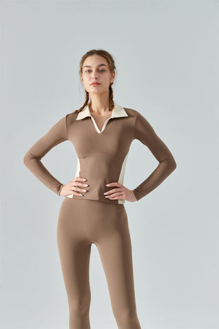 Collared Sports Top
